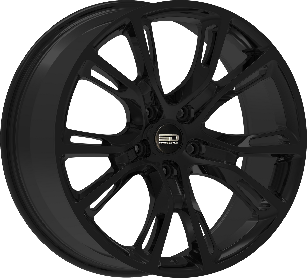 Euro Design SRT Gloss Black 18x8 5x127 et35 71.56