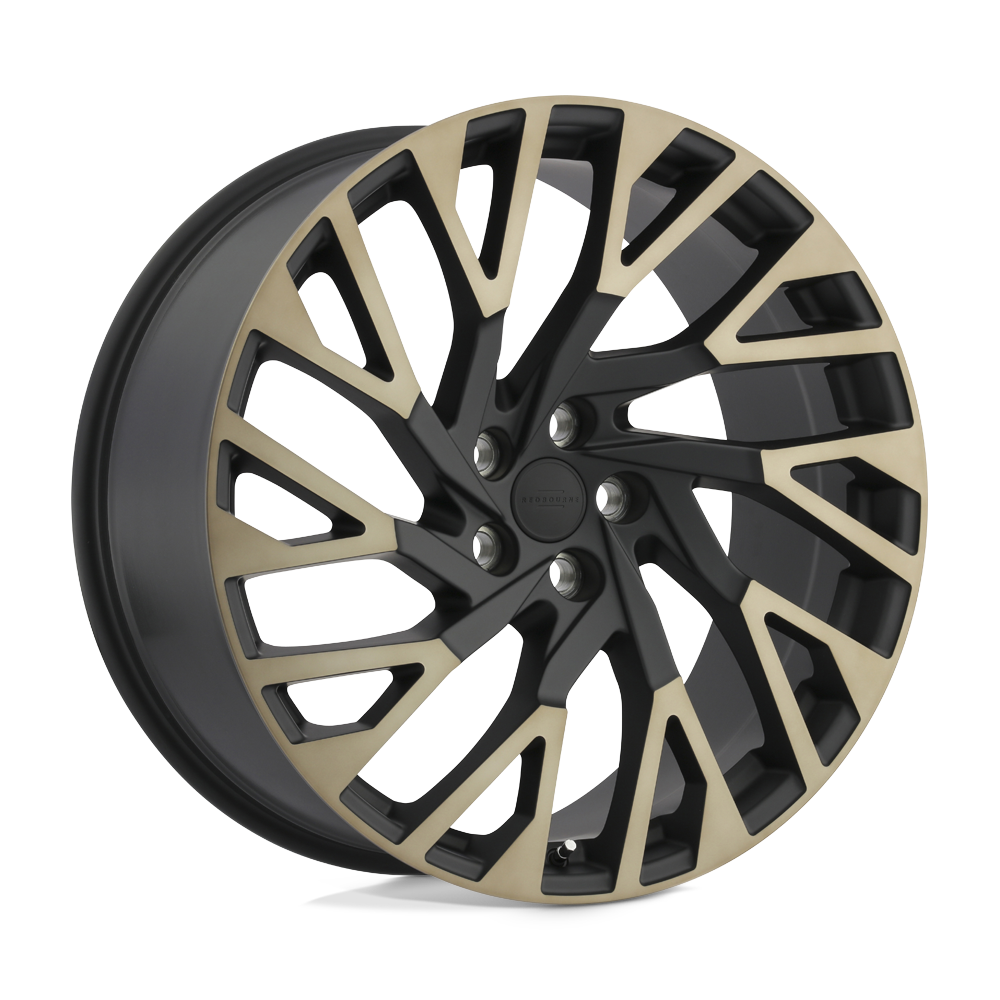 RedBourne WESTMINSTER MATTE BLACK W /MACHINED FACE & DARK MATTE TINT 22X10 5x120 et37 72.56