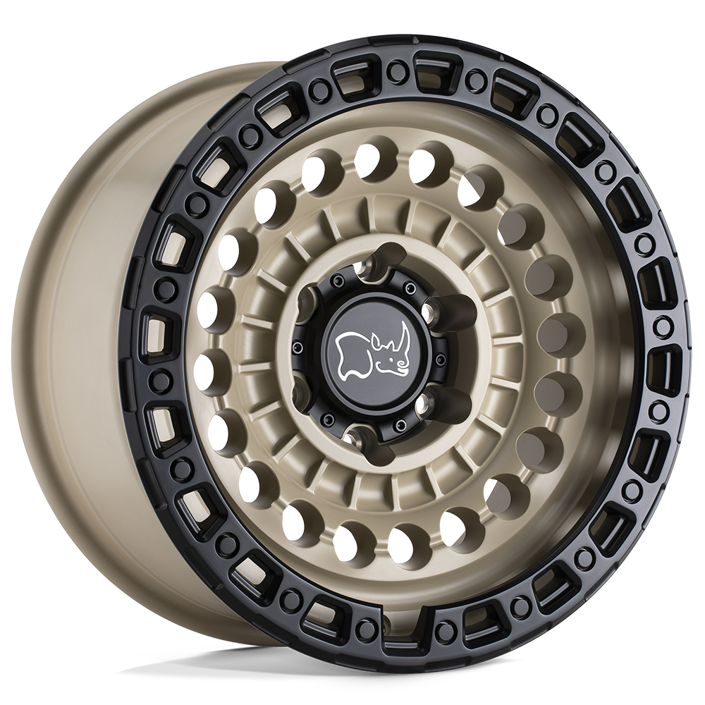 Black Rhino SENTINEL DESERT SAND W/ BLACK RING 20X9.5 8x180 et12 124.2