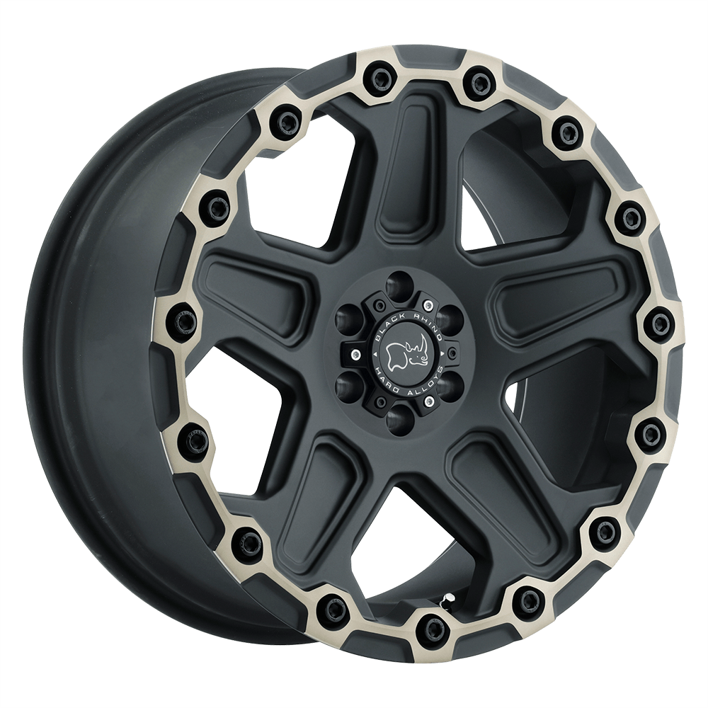 Black Rhino COG MATTE BLACK W/ MACHINED FACE & DARK MATTE TINT 20X9.5 5x127 et-18 71.5