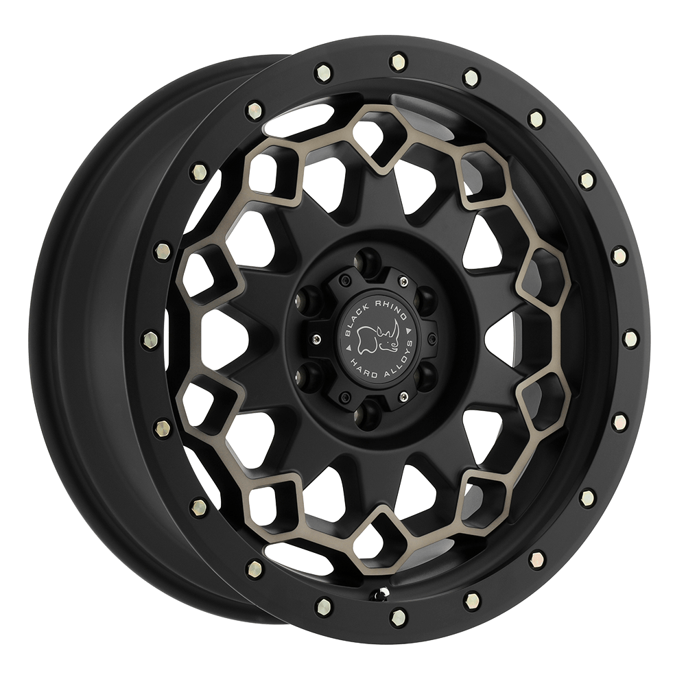Black Rhino DIAMANTE MATTE BLACK W/ MACHINED FACE & DARK MATTE TINT 20X9 5x139.7 et0 78.1