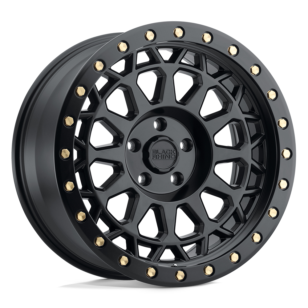 Black Rhino PRIMM MATTE BLACK W/ BRASS BOLTS 20X9.5 5x127 et0 71.5