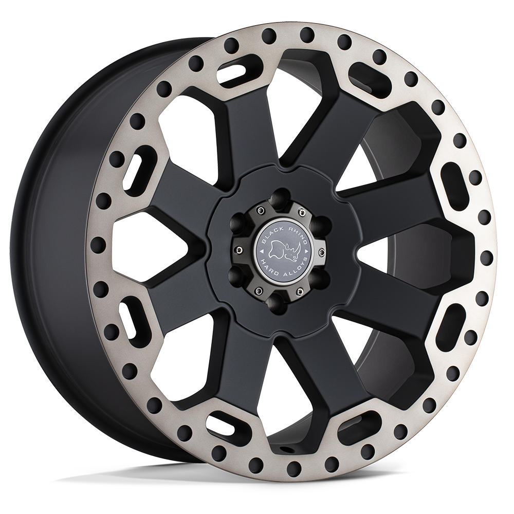 Black Rhino WARLORD MATTE BLACK W/ MACHINED DARK TINT 20X9 6x139.7 et-12 112.1