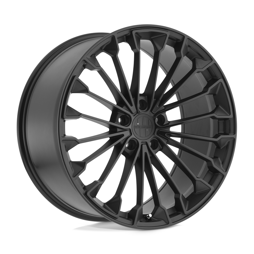 Victor Equipment WURTTEMBURG MATTE BLACK W/ GLOSS BLACK FACE 19X10 5x130 et50 71.5