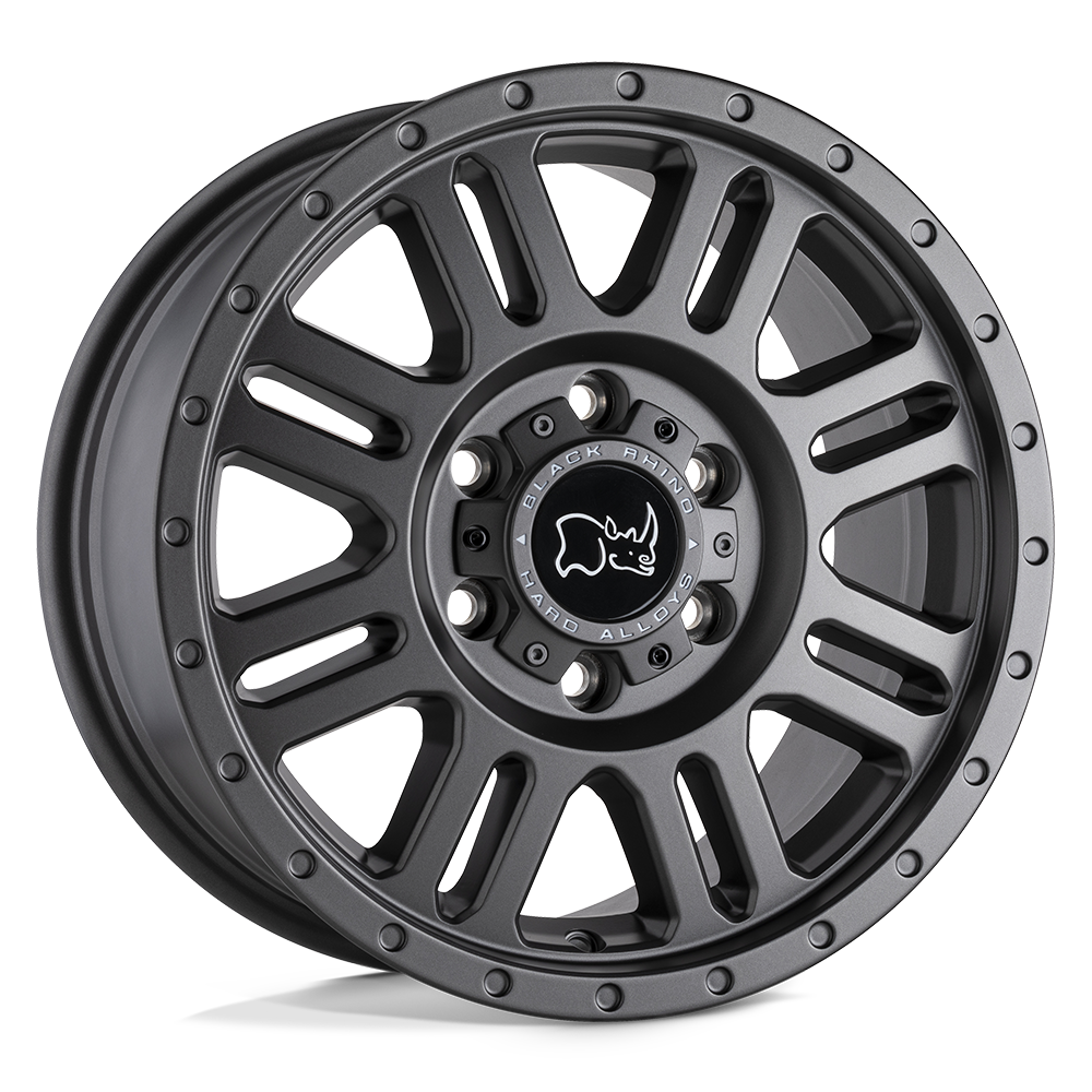 Black Rhino YELLOWSTONE MATTE GUNMETAL 16X8 6x130 et38 84.1