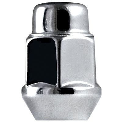 Acorn Chrome Nut 2PC 60° Bulge-1/2" RH-21mm Hex