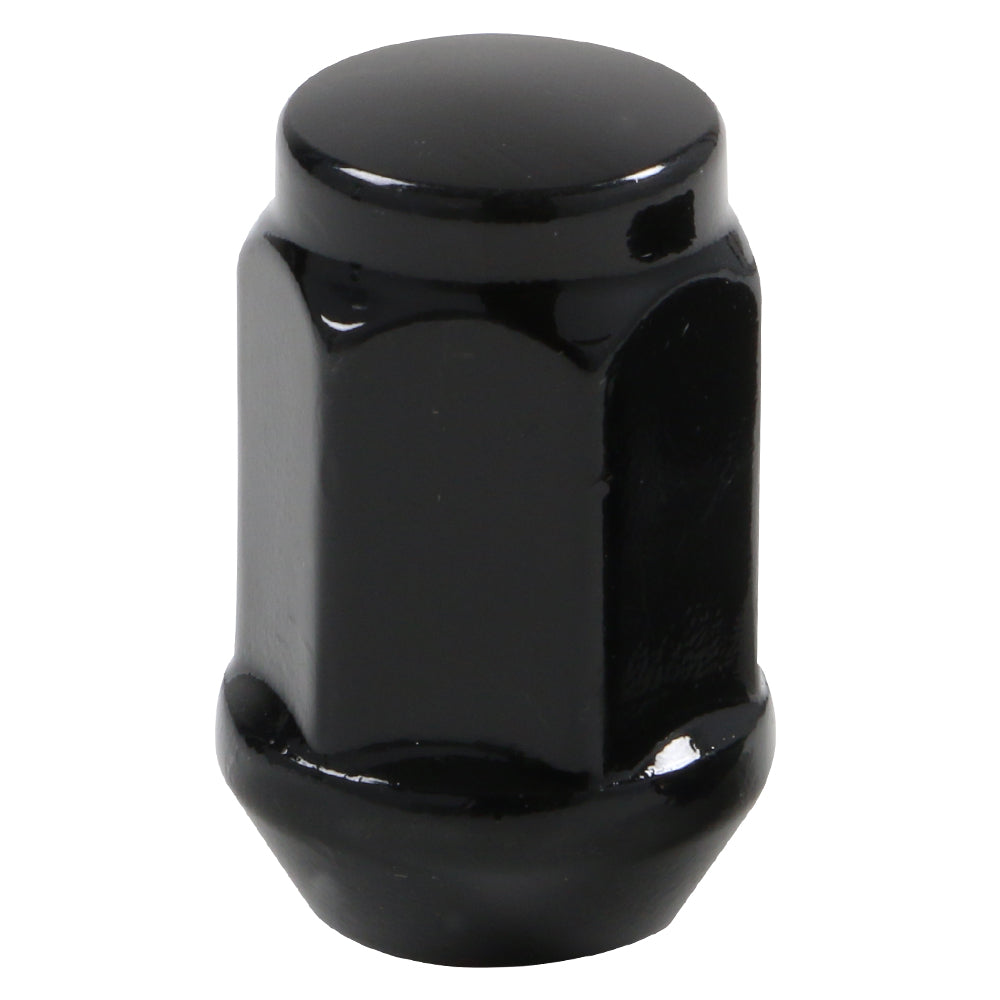 Acorn Black Nut 1PC 60° Bulge-12x1.50mm-19mm Hex