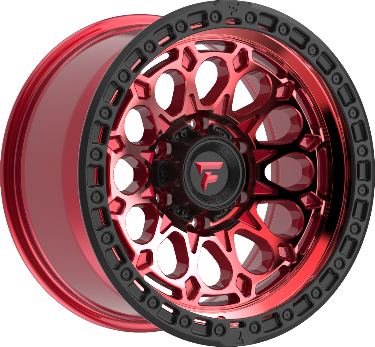 Fittipaldi Offroad FT101 Machined w/ Red Tint and Black Lip