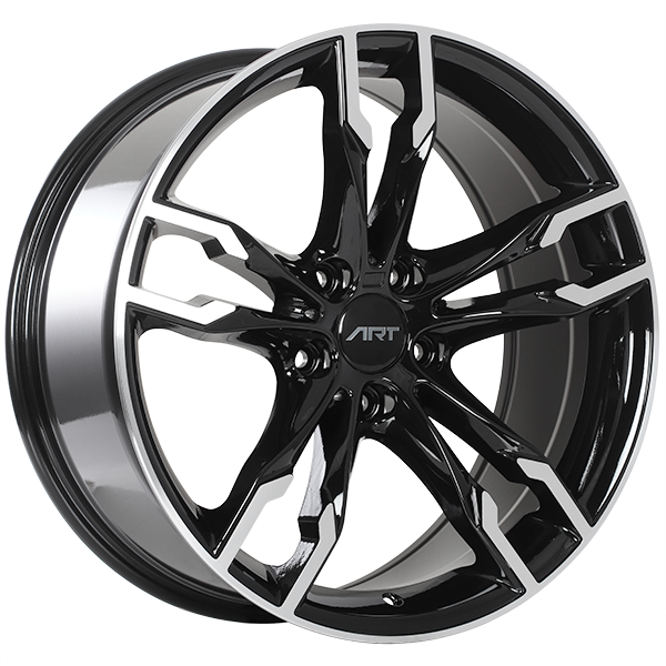 ART Replica REPLICA 165 Gloss Black - Machined Face 18x8.0 5x112 et25 66.6