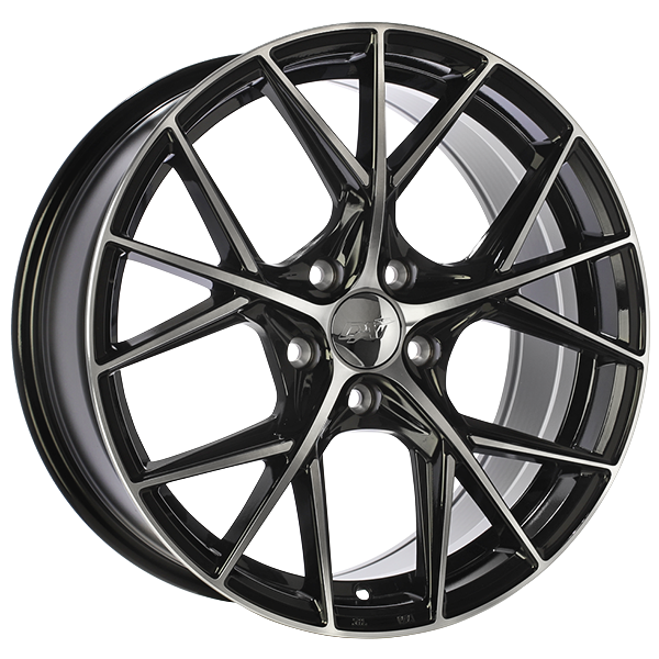 DAI Wheels A-SPEC Gloss Black - Machined Face 17x7.5 5x108 et40 63.4