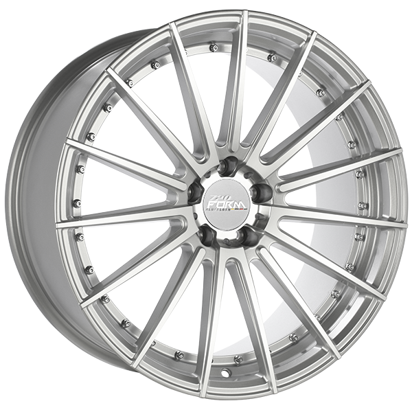 720 Form RF3-V Silver - Machined Face 22x9.0 5x112 et35 66.6