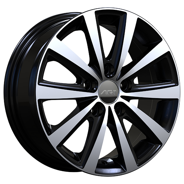 ART Replica REPLICA 335 Gloss Black - Machined Face 15x6.0 5x112 et38 57.1