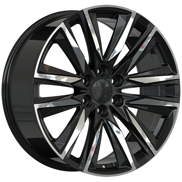 ART Replica REPLICA 354 Gloss Black - Machined Face DURACOAT 22x9.0 6x139.7 et28 77.8