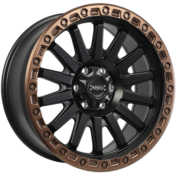 Ruffino HARD BLAZE Satin Black - Satin Bronze Lip 20x9.0 6x139.7 et15 108.1