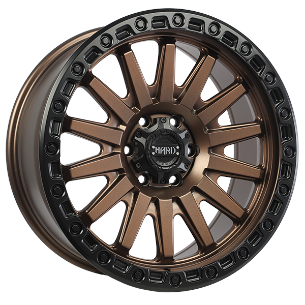 Ruffino HARD BLAZE Satin Bronze Face - Satin Black Lip 20x9.0 6x139.7 et15 108.1