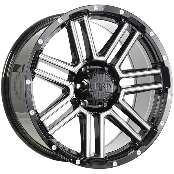 Ruffino HARD MYSTIC Gloss Black - Milled Edge 18x9.0 6x139.7 et15 108.1