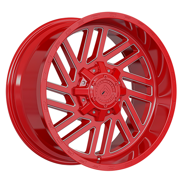 Forged Wheels XR107 Red - Milled Edge 20x10.0 6x135/6x139.7 et-12 87.1