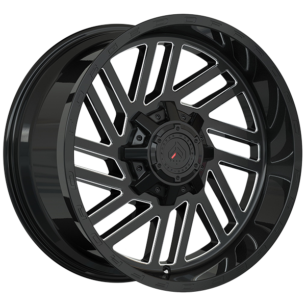 Forged Wheels XR107 Gloss Black - Milled Edge 20x10.0 8x180 et-12 125.2