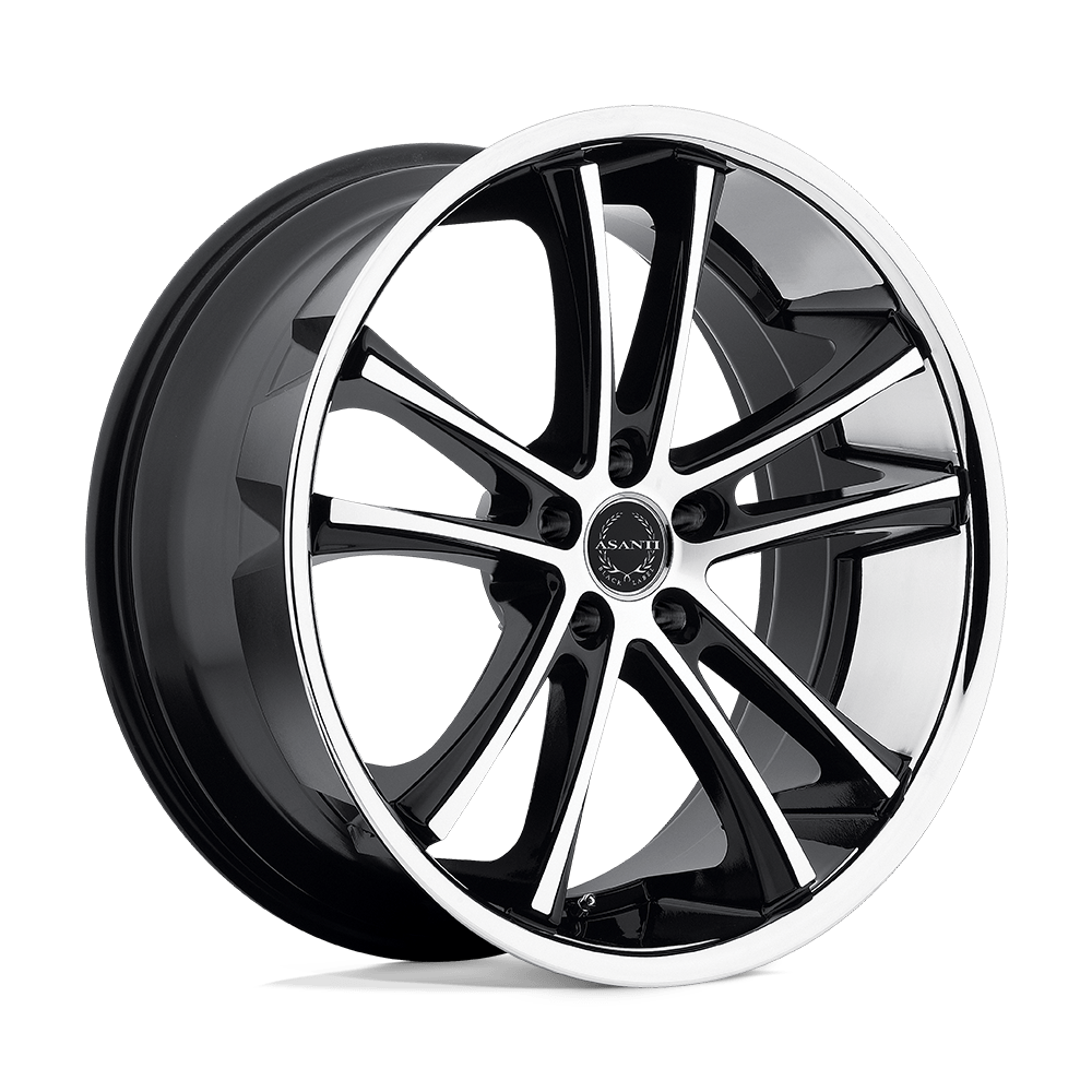 Asanti Black ABL-1 PEGASI MACHINED FACE W/ SS LIP 22X9 5x112 et32 74.1