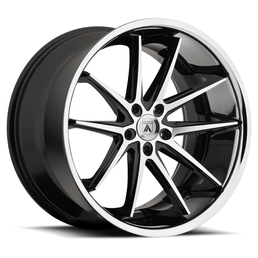 Asanti Black ABL-5 ALTAIR MACHINED FACE W/ SS LIP 22X10.5 5x120 et38 74.1