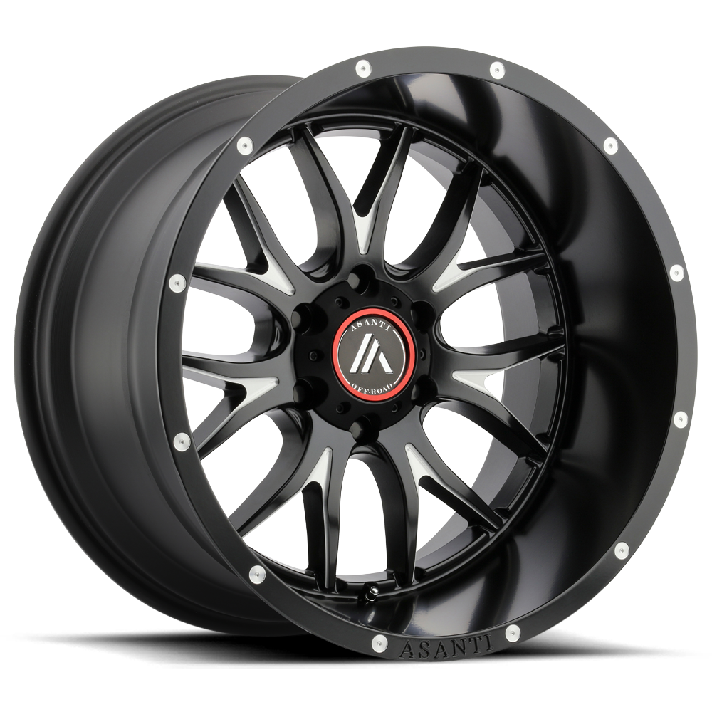 Asanti Off Road AB807 CARBINE SATIN BLACK MILLED 22X10 8x165.1 et-18 125.1