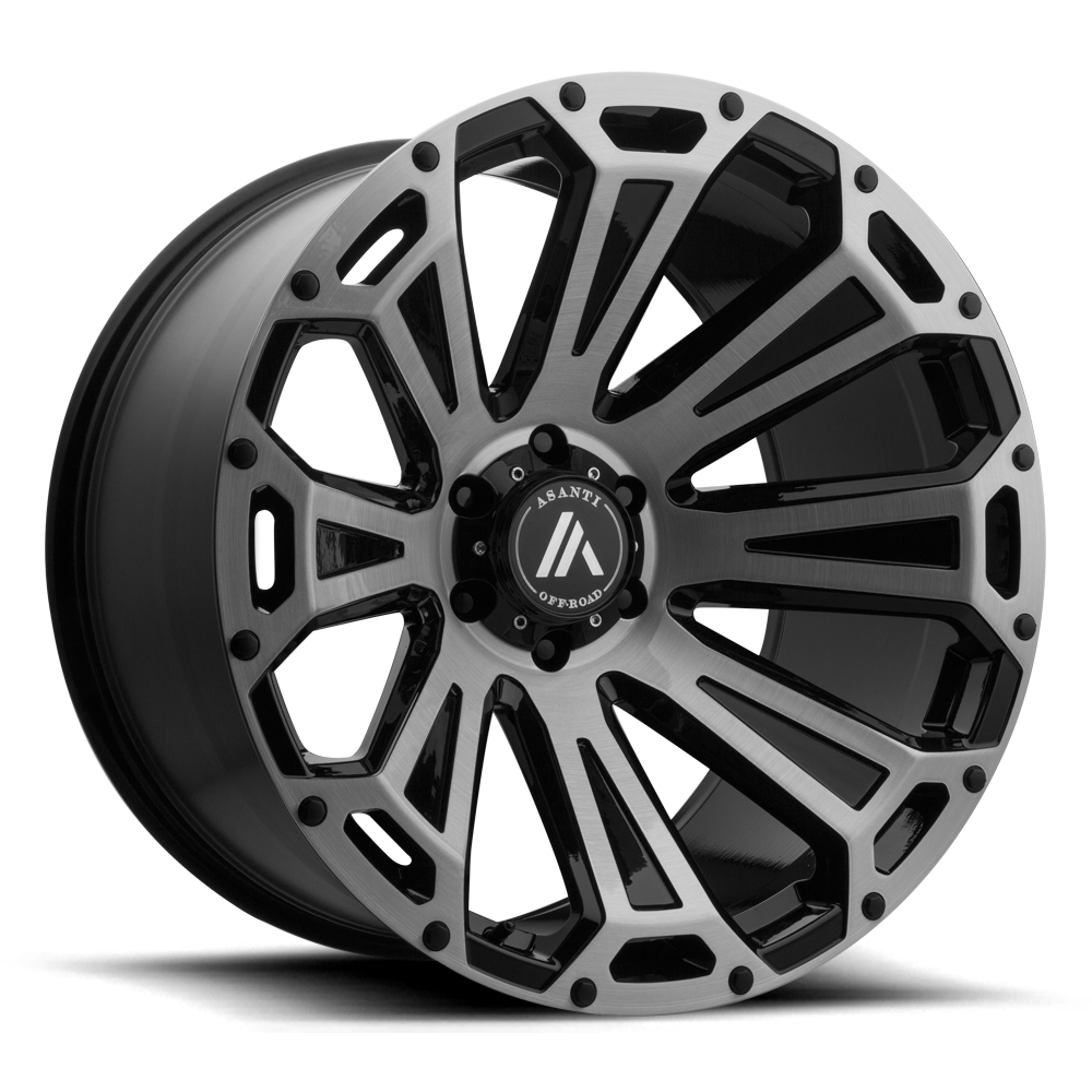 Asanti Off Road AB813 CLEAVER BLACK-BRUSHED 22X10 8x170 et-12 125.1