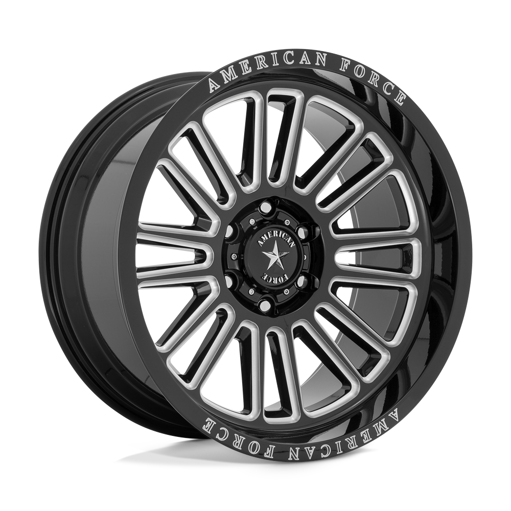 American Force Cast AC003 WEAPON GLOSS BLACK MILLED 20X10 6x139.7 et-18 78.1