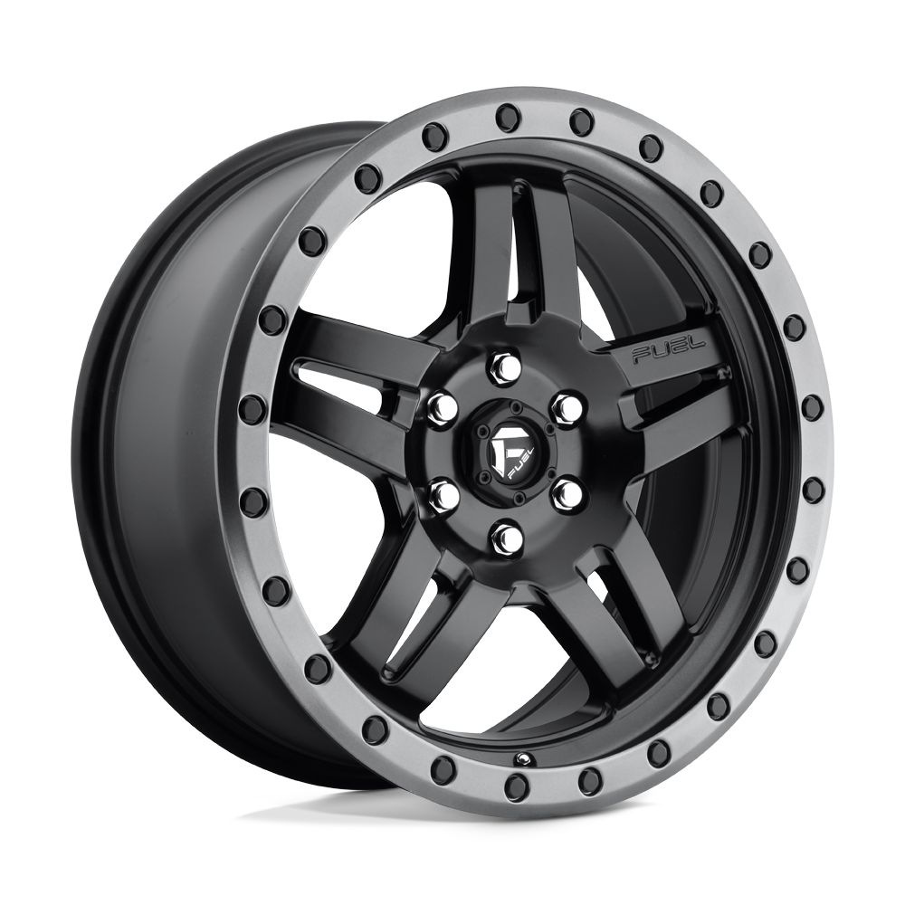 Fuel 1PC D557 ANZA MATTE BLACK GUN METAL RING 18X8 6x120 et27 67.06