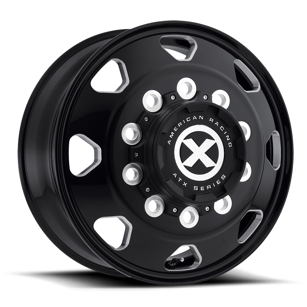 ATX AO401 OCTANE GLOSS BLACK MILLED 17.5X6.75 8x165.1 et0 124.7