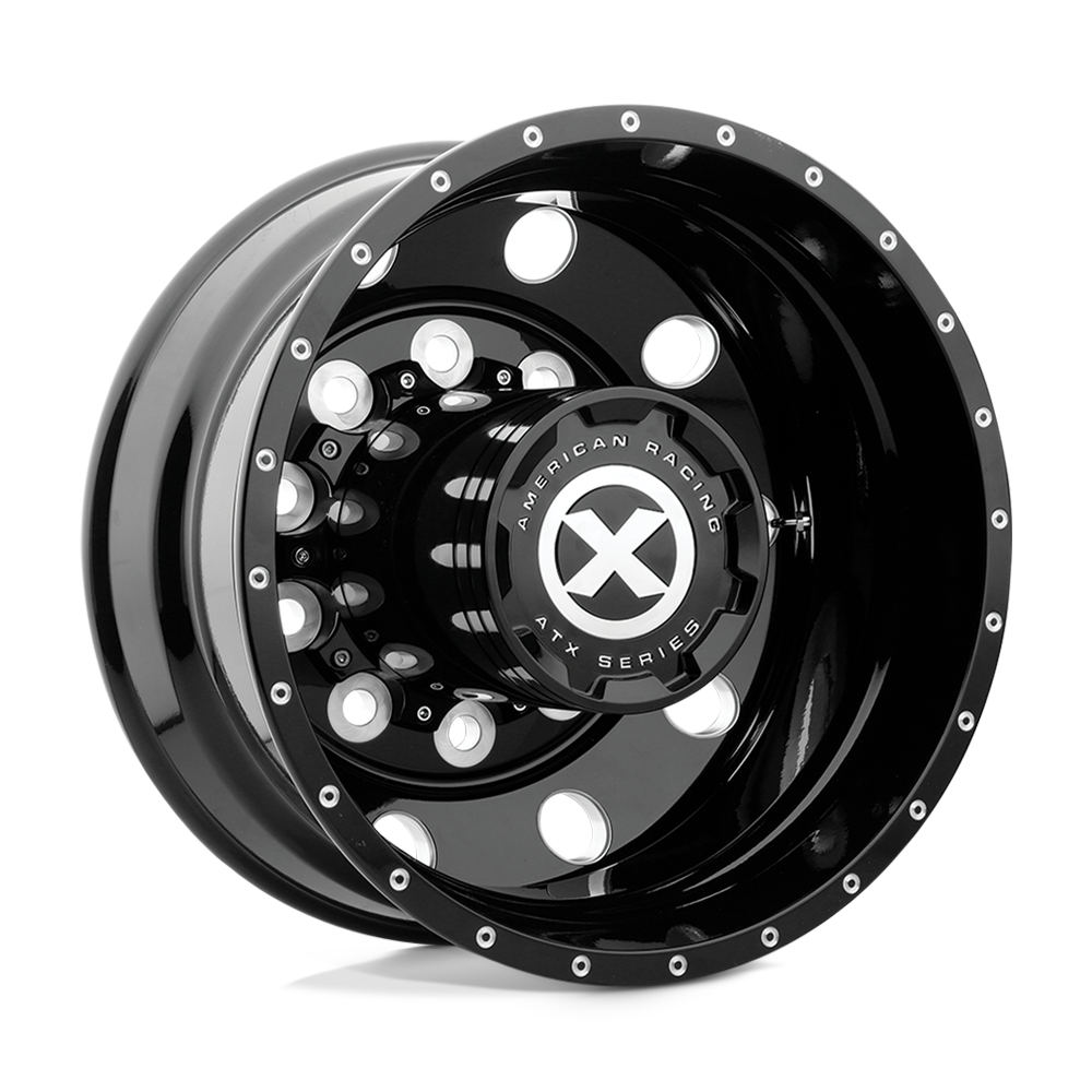 ATX AO405 TREX GLOSS BLACK MILLED - REAR 22.5X8.25 10x285.75 et-168 220.1