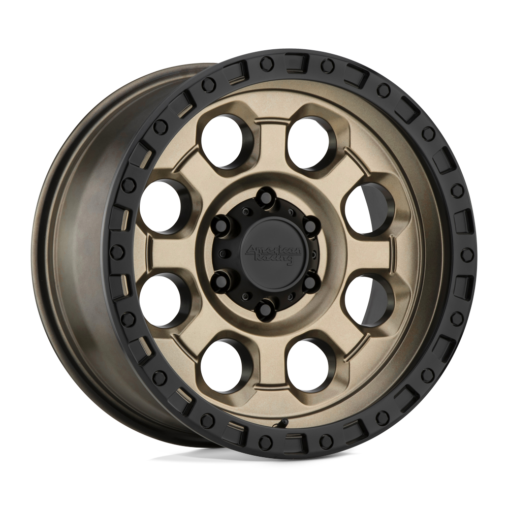 American Racing AR201 MATTE BRONZE W/ BLACK LIP 18X9 5x150 et40 110.1
