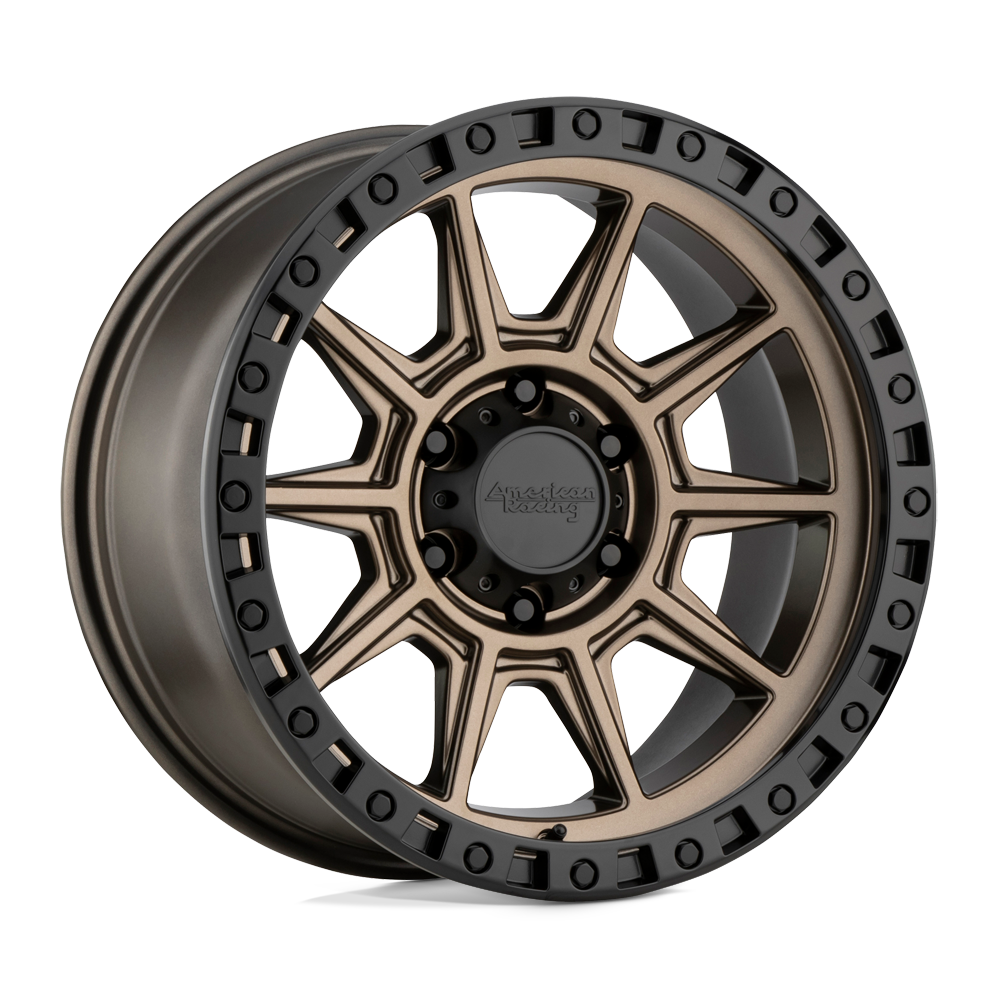 American Racing AR202 MATTE BRONZE W/ BLACK LIP 18X9 6x135 et0 87.1