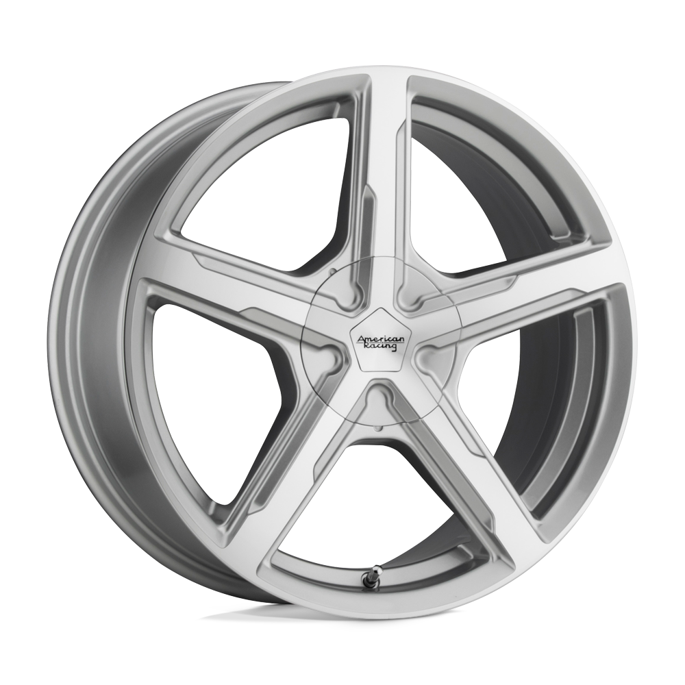 American Racing AR921 TRIGGER SILVER MACHINED 18X8 5x115 et15 72.56