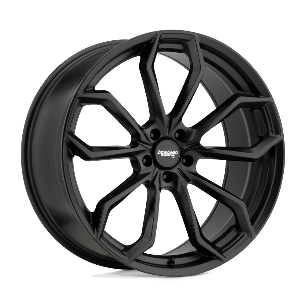 American Racing AR932 SPLITTER SATIN BLACK 20X10.5 5x120 et40 74.1