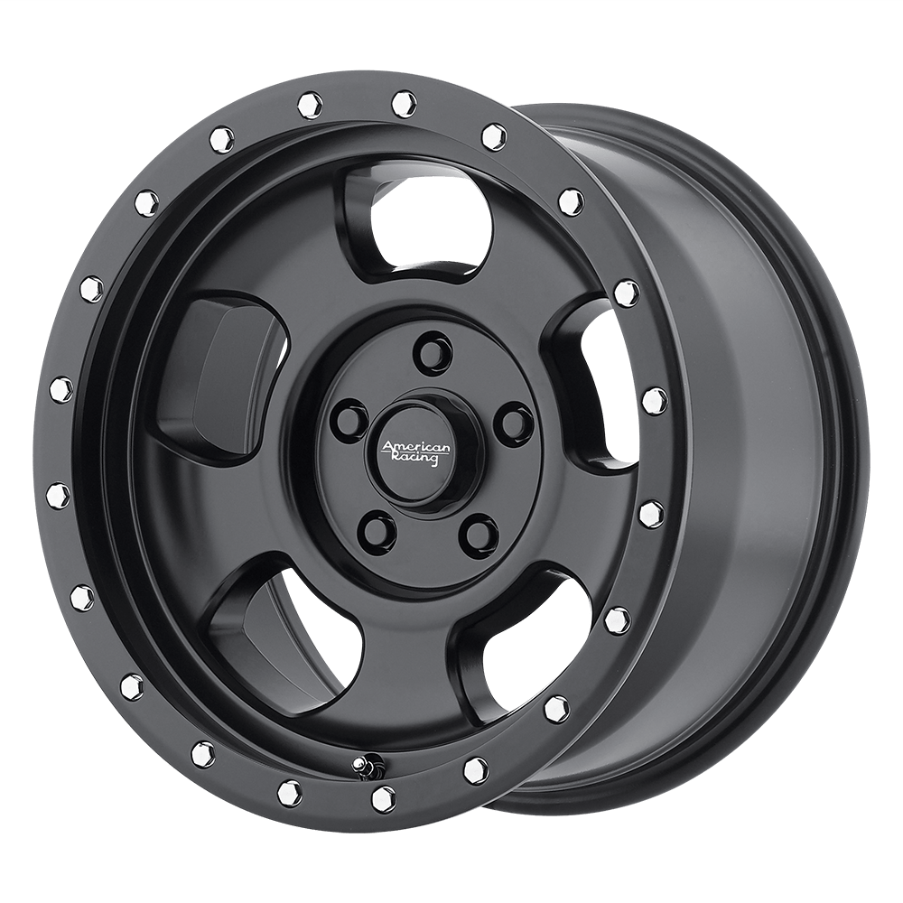 American Racing AR969 ANSEN OFFROAD SATIN BLACK W/ SATIN BLACK RING 17X8.5 5x127 et25 72.56