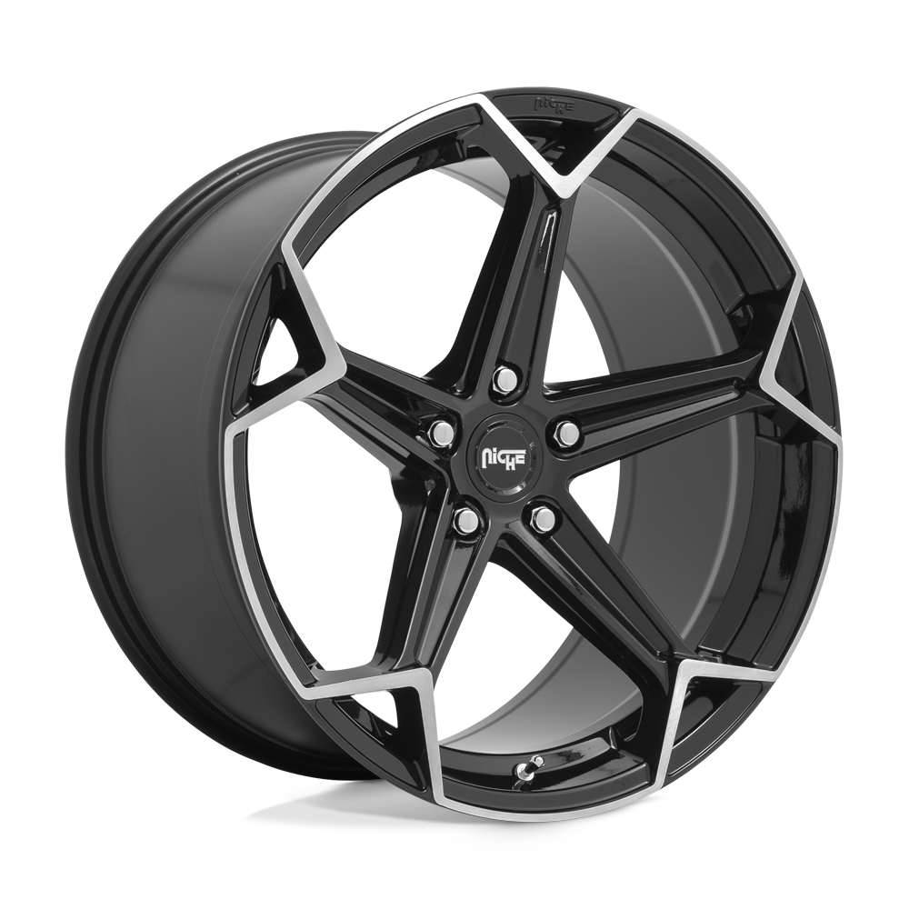 Niche 1PC N259 ARROW GLOSS BLACK BRUSHED 20X10.5 5x120 et35 72.56