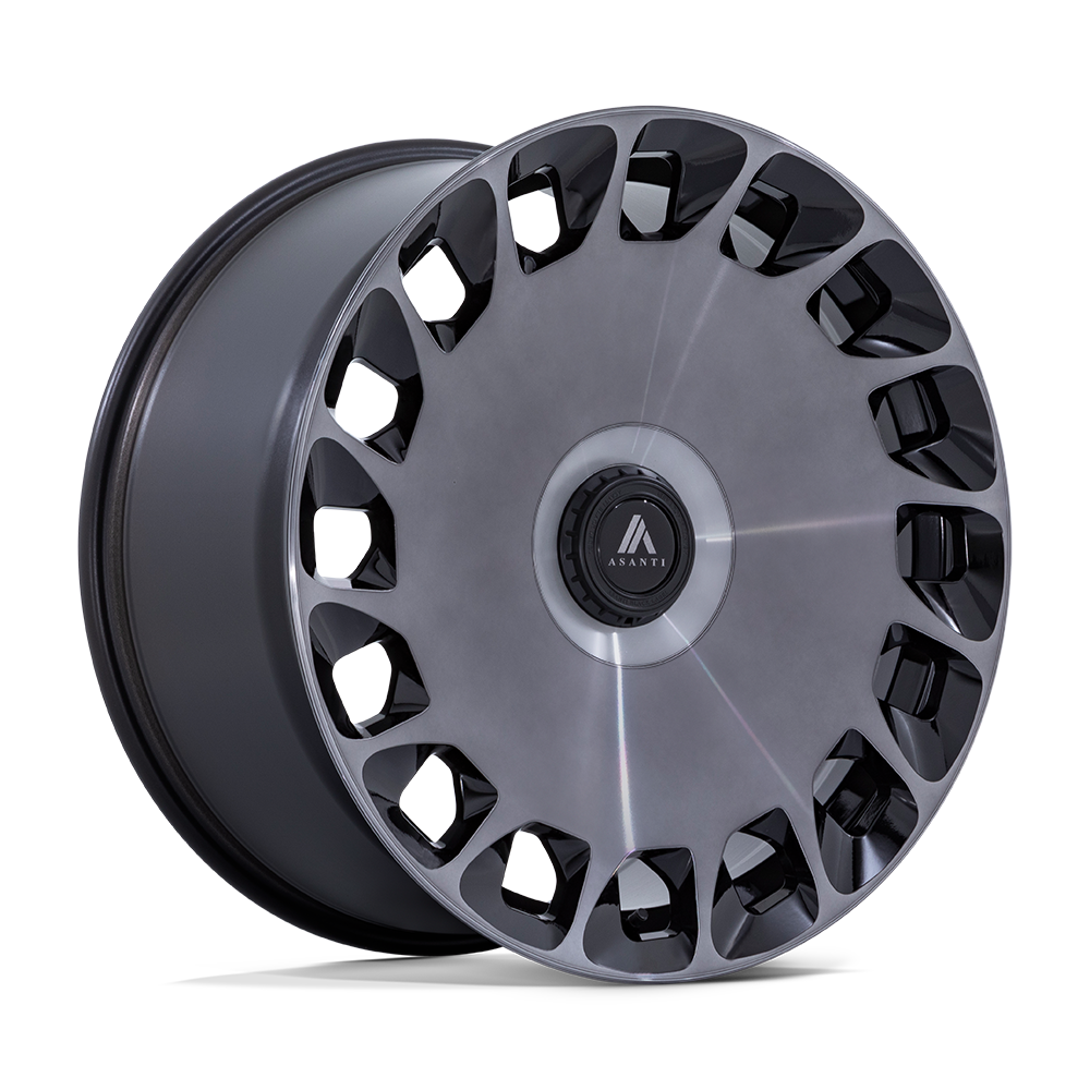 Asanti Black AB045 ARISTOCRAT GLOSS BLACK MACHINED FC W/ DDT 22X9 5x112/5x120 et27 74.1