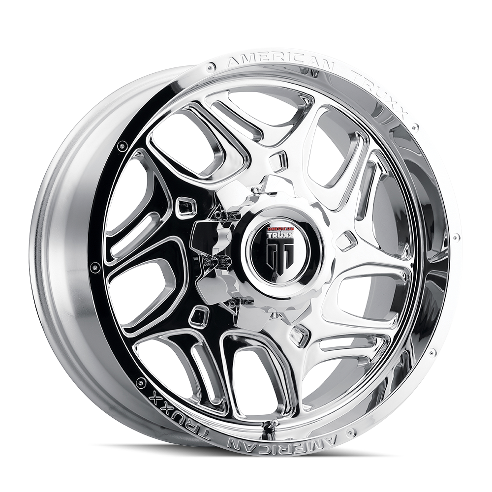 AMERICAN TRUXX SWEEP CHROME 20x9.0 8x165.1 et-12 125.2