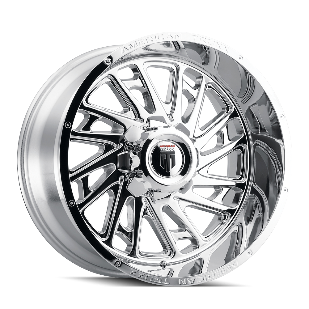 AMERICAN TRUXX BLADE CHROME 20x10.0 8x165.1 et-24 125.2