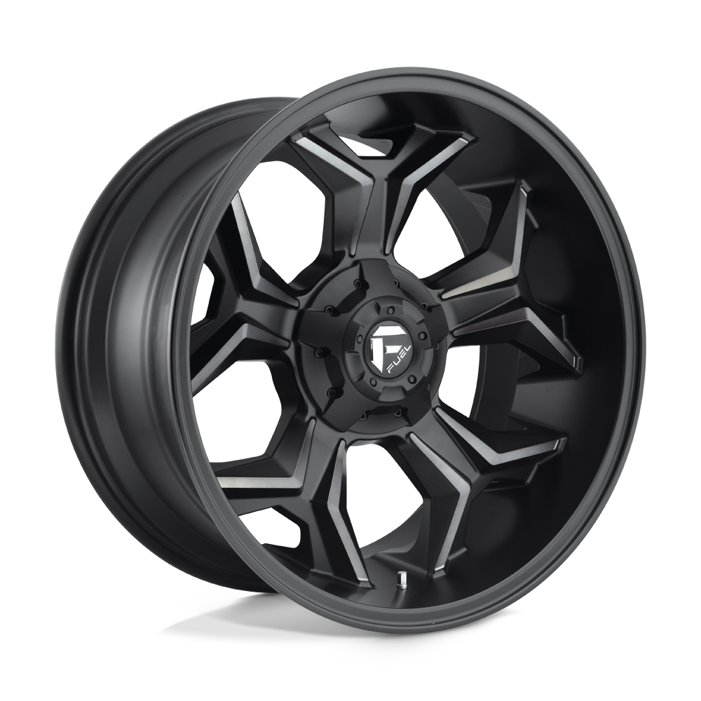 Fuel 1PC D605 AVENGER MATTE BLACK DOUBLE DARK TINT 20X9 5x139.7/5x150 et1 110.1
