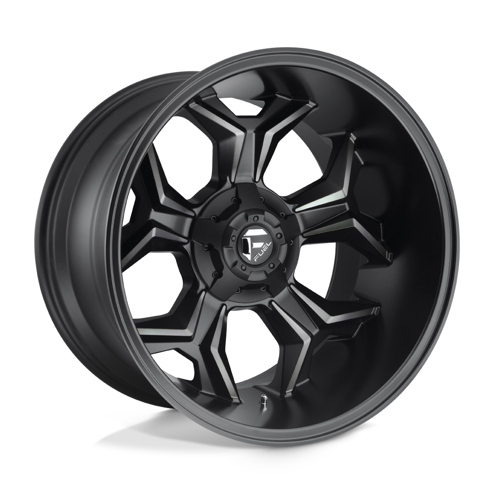 Fuel 1PC D605 AVENGER MATTE BLACK DOUBLE DARK TINT 20X12 6x135/6x139.7 et-44 106.1