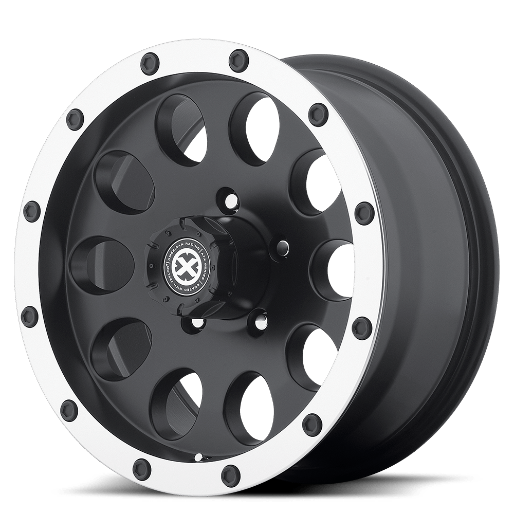 ATX Series AX186 SLOT SATIN BLACK W/ MACHINED FACE 18X9 5x127 et-24 78.1