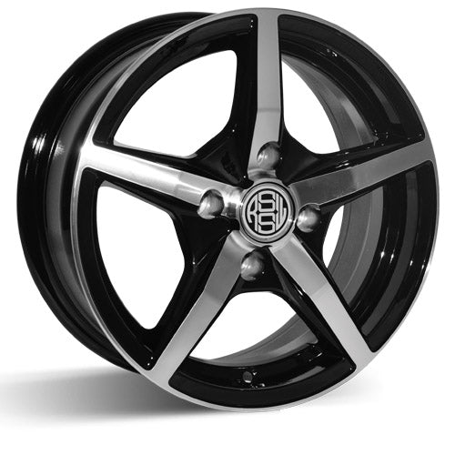 RSSW Jazz Gloss Black Machined Face 14x6.0 4x100  et38 54.1