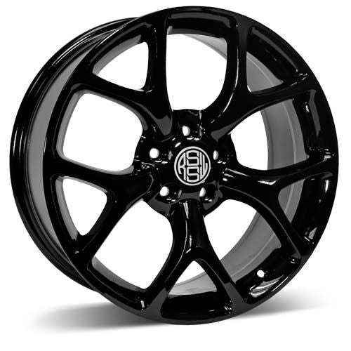 RSSW Aero Gloss Black 17x7 5x110 et40 65.1
