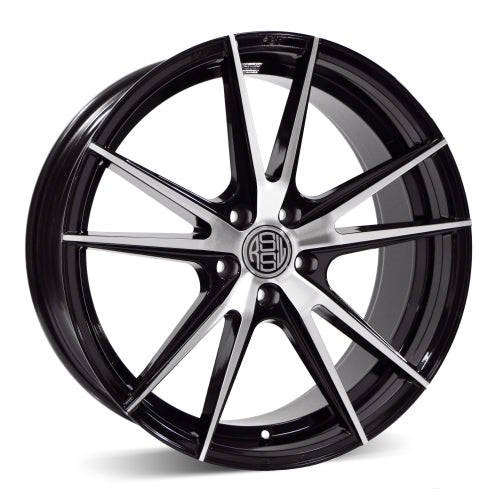 RSSW Forza Gloss Black Machined Face 17x7.5 5x120 et35 72.6