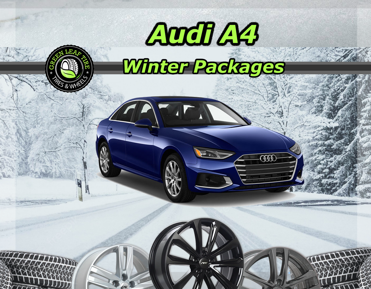 Audi A4 Winter Tire Package, 17" Alloy + 225/50R17 Uniroyal