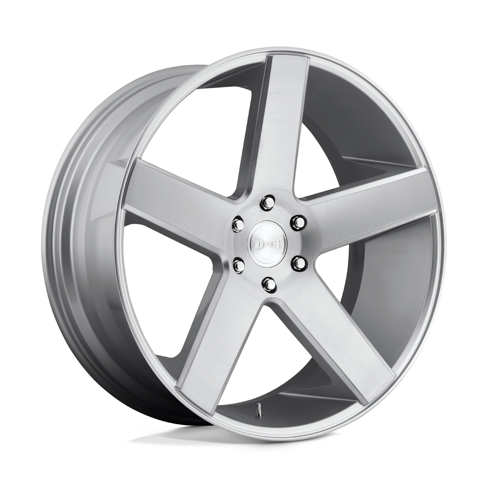 DUB 1PC S218 BALLER GLOSS SILVER BRUSHED 26X10 5x127 et10 78.1