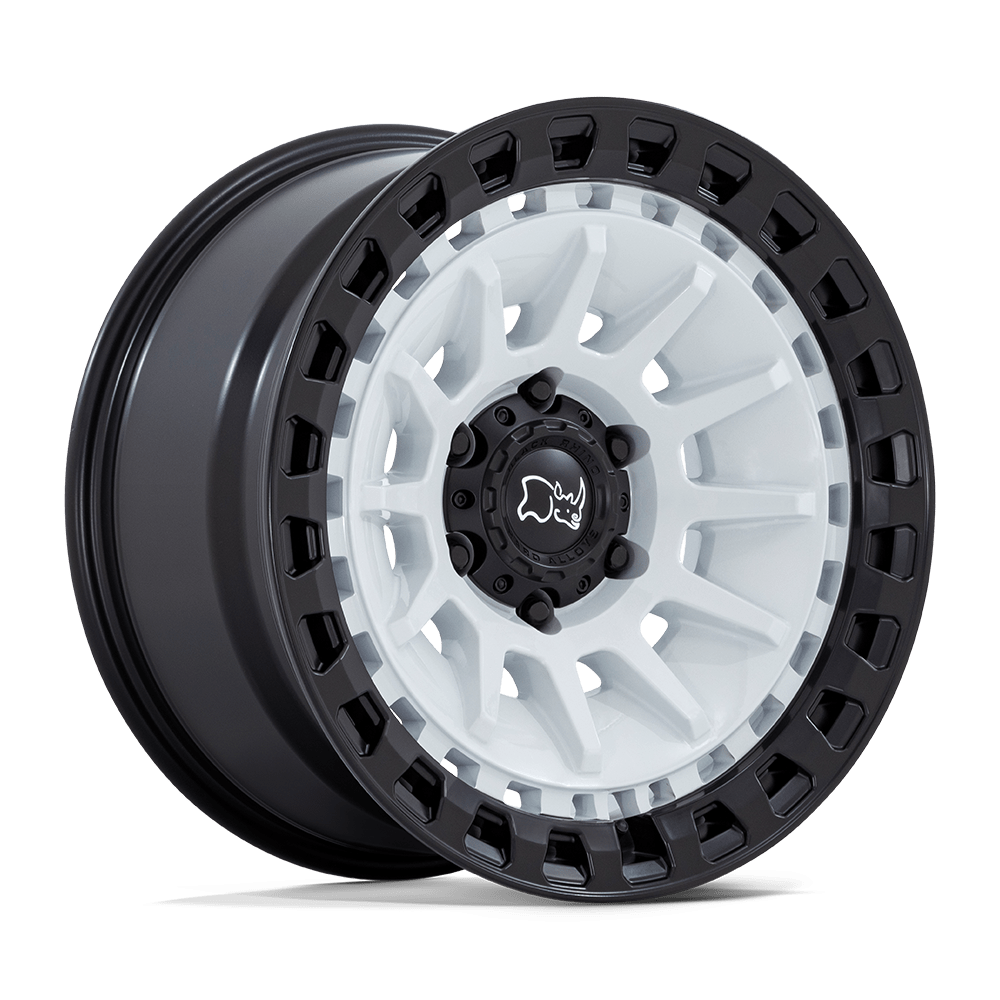 Black Rhino BARRAGE GLOSS WHITE ON MATTE BLACK 18X9 6x139.7 et0 106.1