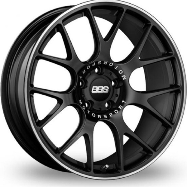 BBS CHR BLACK w/STAINLESS LIP 20X9 5X112 et25 CB66.5 CH148BPO