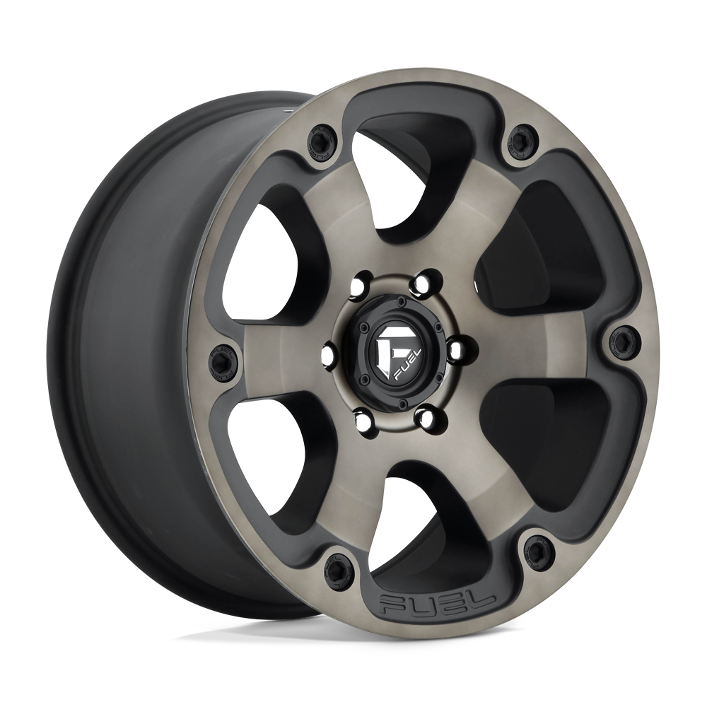 Fuel 1PC D564 BEAST MATTE BLACK DOUBLE DARK TINT 16X8 6x139.7 et1 108